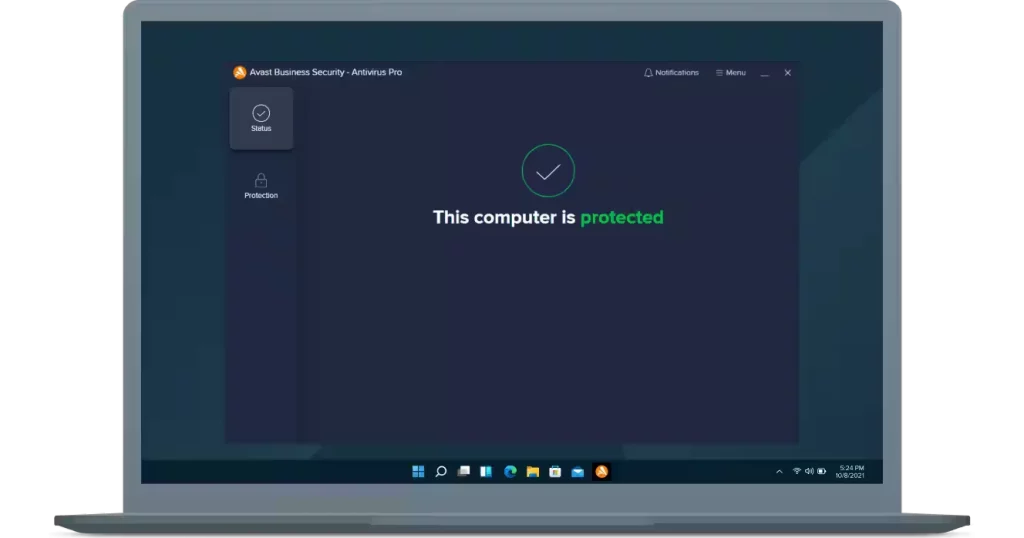 ui avast essential business security